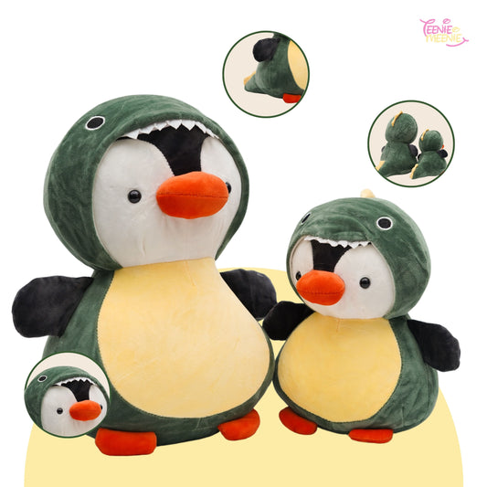 Dino Penguin Plushies 2x Bundle