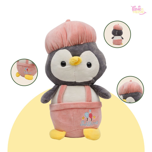 Artist Hat Penguin Pink Plushie (30 cm)