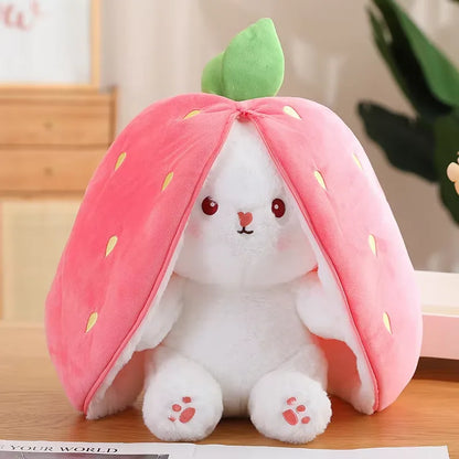 Hide n Seek Strawberry Bunny Zip Plush (25 cm)