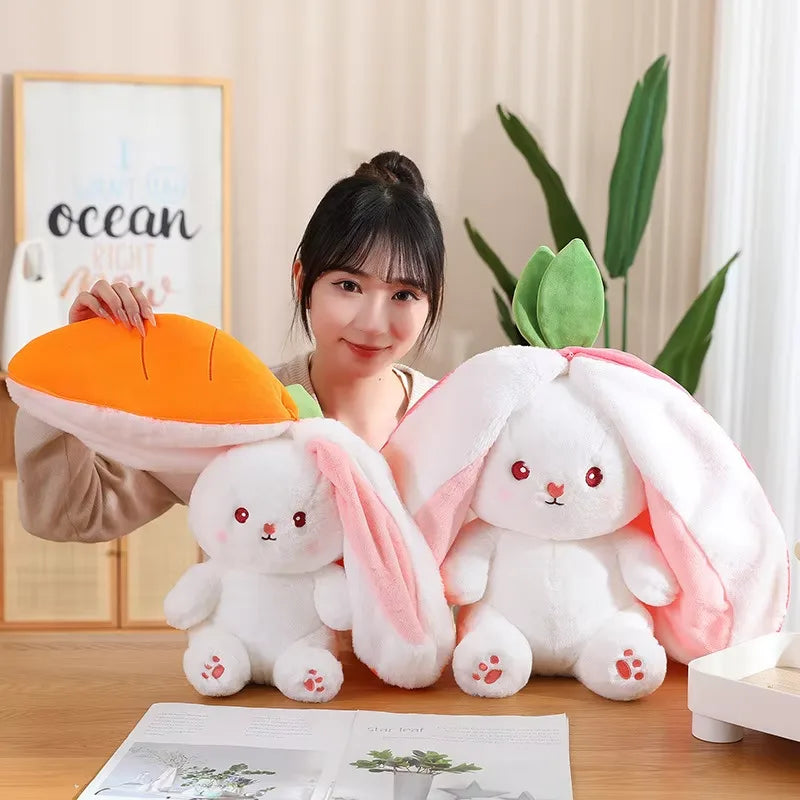 Hide n Seek Strawberry Bunny Zip Plush (25 cm)