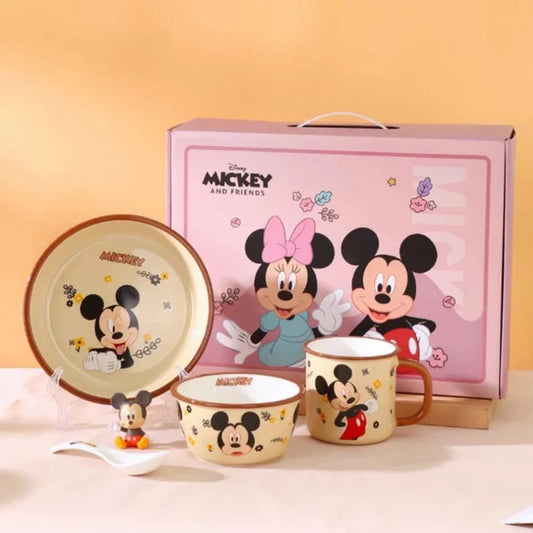 Disney Ceramic Mickey Minnie Dinner Set of 8