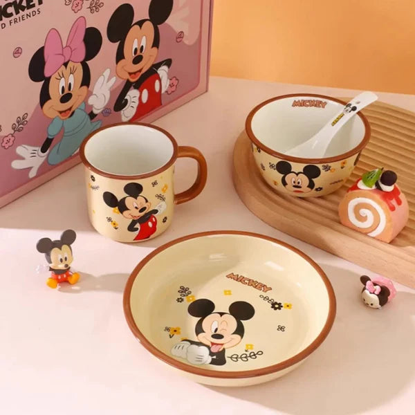 Disney Ceramic Mickey Dinner Set of 4