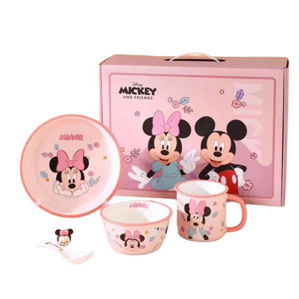 Disney Ceramic Mickey Minnie Dinner Set of 8