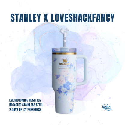 Stanley x LOVESHACKFANCY Quencher | Everblooming Rosettes | 40 oz.